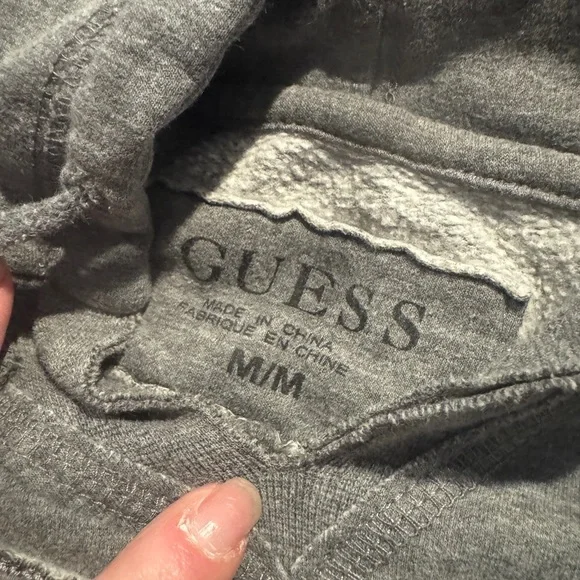 GUESS Women's Gray Logo Hoodie - Picture 4 of 4